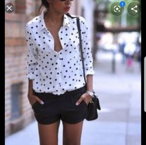 WILL DONATE LAST CALL Black Satin Shorts NWOT size 3